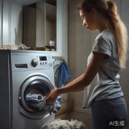 洗衣勿堆塞，防堵水管。