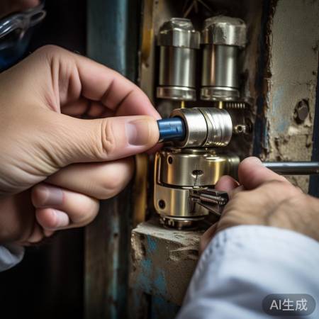 安装新锁芯，检查牢固顺畅