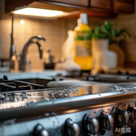 灶台清洁，油渍不留痕