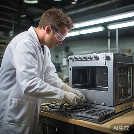 拆卸燃气灶，注意方向，勿装错。