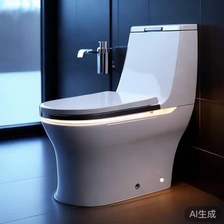 美的智能马桶，时尚便捷，夜间照