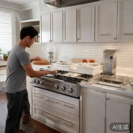 集成灶双灶盖板安装指南