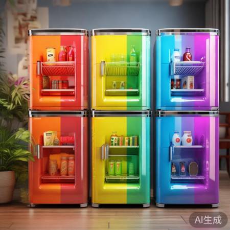 盘点热门彩虹小冰箱,实惠好物不