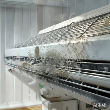 空调积尘细菌多,定期清洗护健康