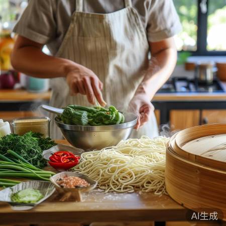 “冰箱凉皮面，夏日清爽美味！”