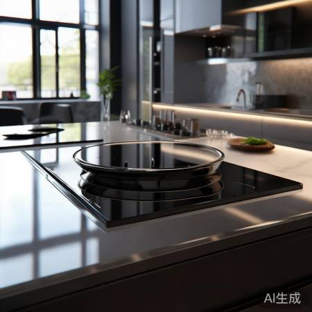 美大集成灶X6ZK：时尚黑玻面