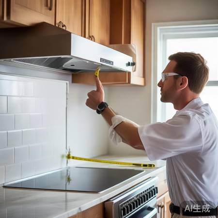 抽油烟灶安装,尺寸确认,安全至