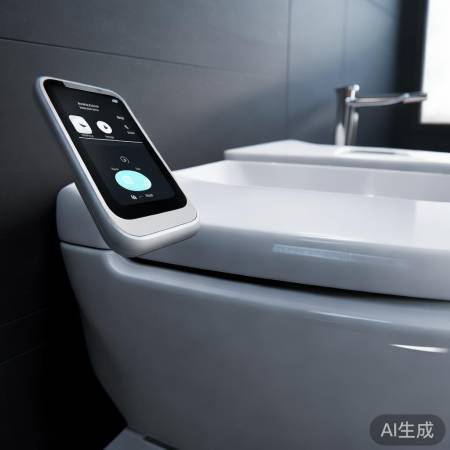 智能马桶触控面板，简单图标操控