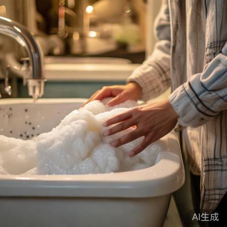 特殊面料衣物宜手洗或专用程序。