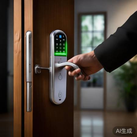 电子锁,电量警觉,免锁失。