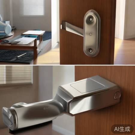 指纹锁CR2电池，换前关电源。