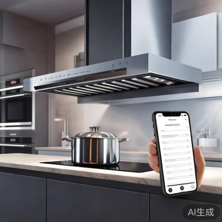 智能油烟机，远程操控，环保净化