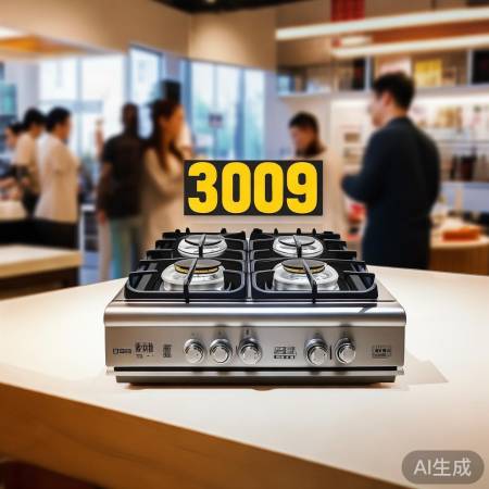 美的燃气灶双灶309元，性价比