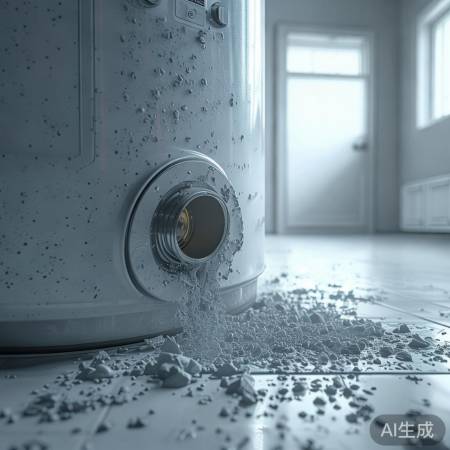 电热水器堵塞：水垢杂质积累