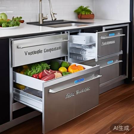智能抽屉，控温保鲜，食材专属区