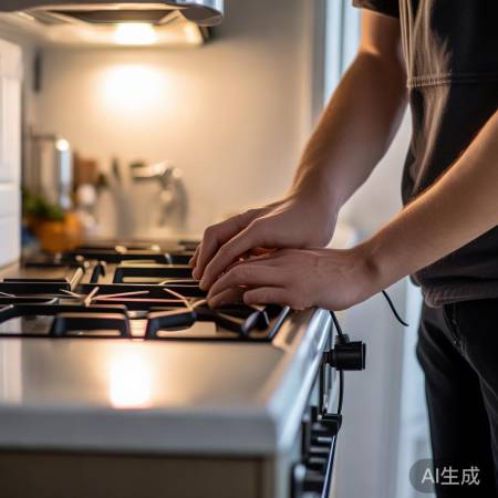 拔插头，安全拆装燃气灶