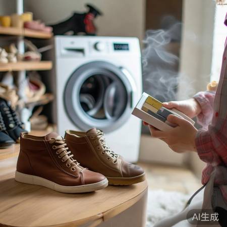 洗鞋前查材质，避免损失。