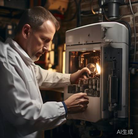 壁挂炉响声疑燃烧，检查更换燃烧