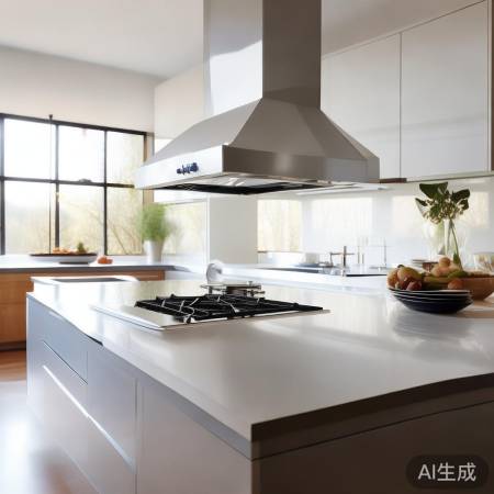 TCL油烟机柜式，简约大气，厨