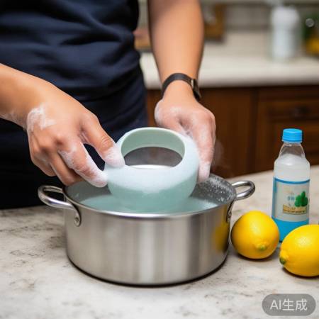 巧用热水、洗洁精、白醋/柠檬酸