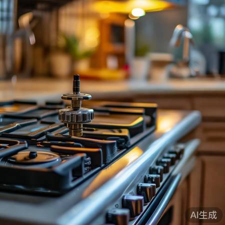 燃气灶电池：控制燃气开关，安全
