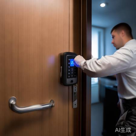 专业安装,保障智能锁安全。