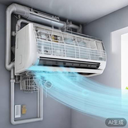 中央空调回流：室内外空气循环现