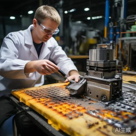 拆卸燃烧器，螺丝刀拧下螺丝。