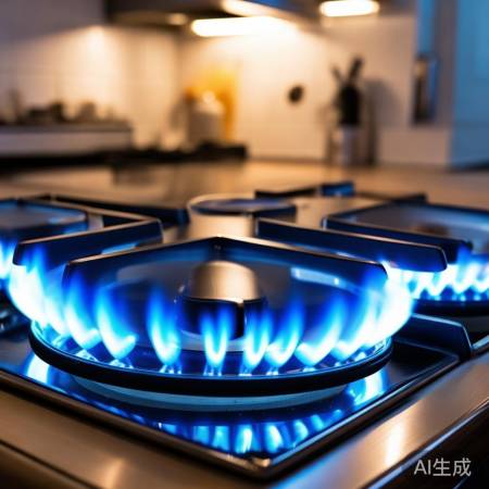 天然气灶，清洁稳定，安全为先。