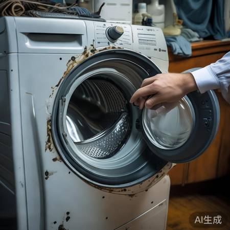 洗衣机轴承齿轮磨损，异物卡住，