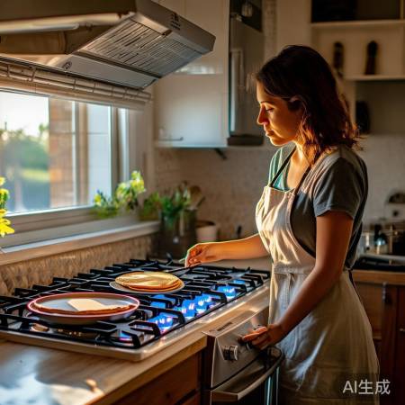 燃气灶通风防中毒，做饭开窗排风