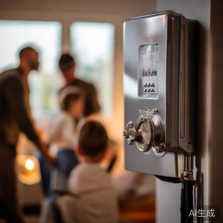 壁挂炉燃气阀门，位置要记牢。