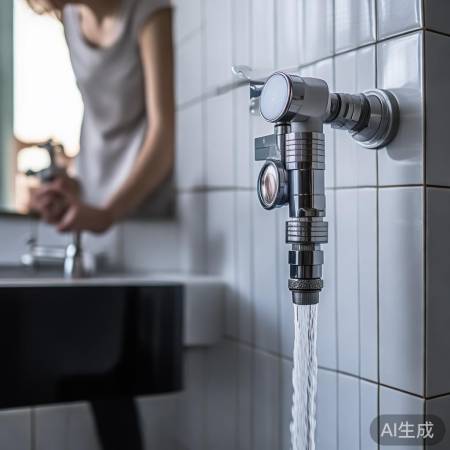 关闭进水阀，防止冷水流入。