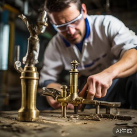 拆卸三通龙头，逆时针拧螺丝。