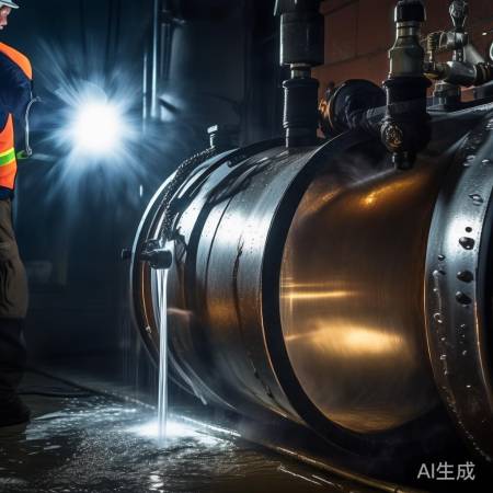 管道排气，热水冲出空气