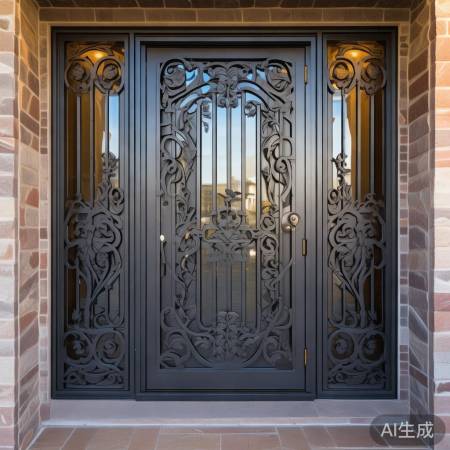 美式铁艺门,防盗又提升档次