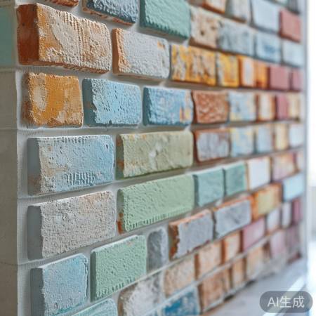多彩泡沫砖，设计自由，易洁美观