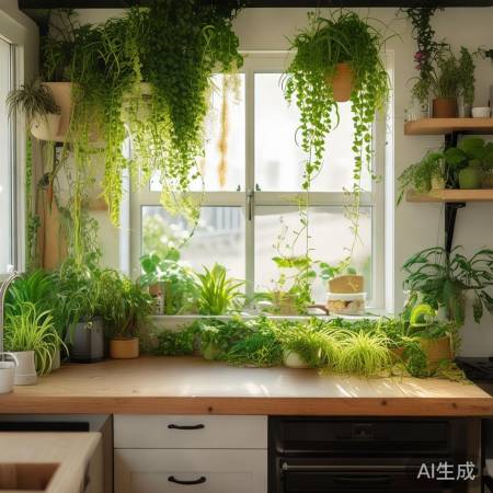 厨房绿植净化美厨环境