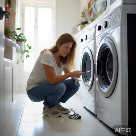 定期检修洗衣机管，防积水。
