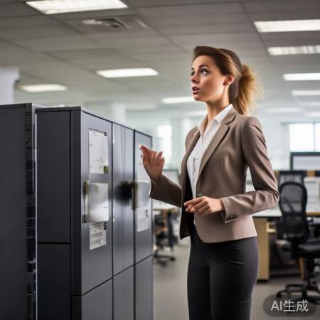 美女误操作保险柜，伤人引关注。