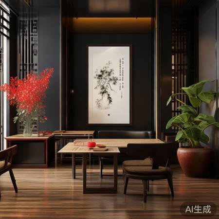 新中式家居，沉稳色彩添温馨