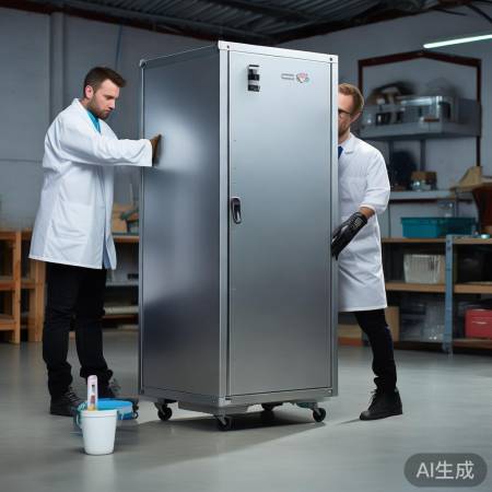 滚轮保养,轻拿轻放消毒柜