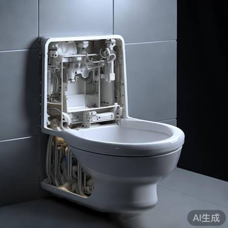 壁挂马桶结构紧凑,清洗困难