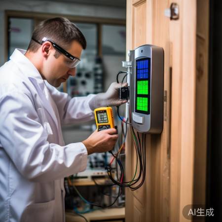 指纹锁通电检测中