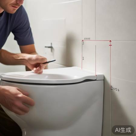 确定安装位置，铅笔标记四点。