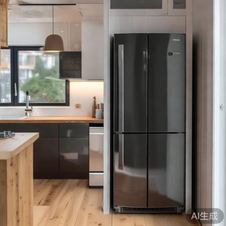 “小户型开放式厨房,冰箱美颜神