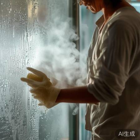 热水擦拭，溶解水垢，清洁彻底