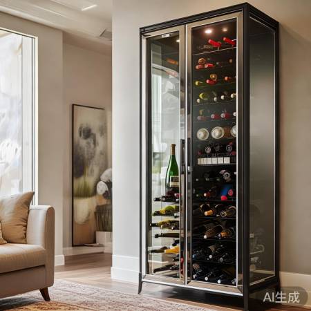 酒柜宜客厅餐厅，忌门对，保酒香