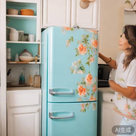 家居翻新,冰箱换新衣,美美哒!
