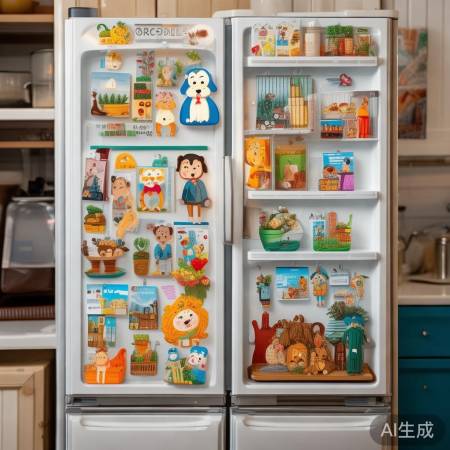 “冰箱贴画,温暖妈妈心”